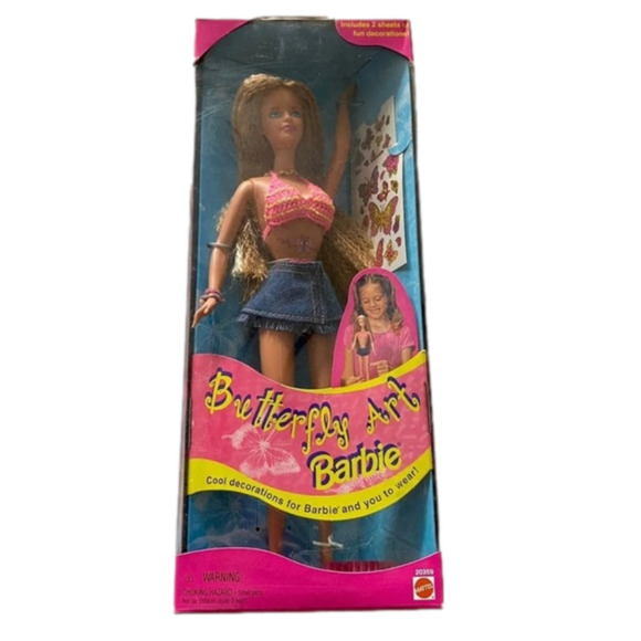 Barbie BUTTERFLY ART NEW IN BOX - Picture 1 of 6